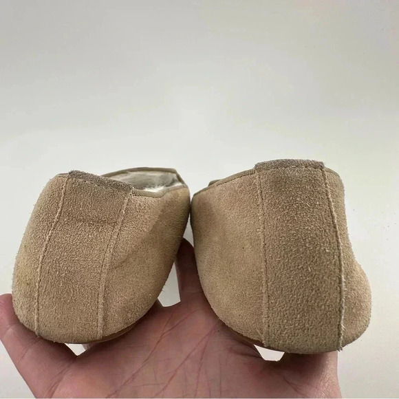 Talbots womens slippers size 7 tan suede festive wreath holiday Christmas - Picture 7 of 11